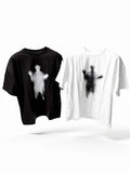 TWENTY Oversized Faded Figure T-Shirt
