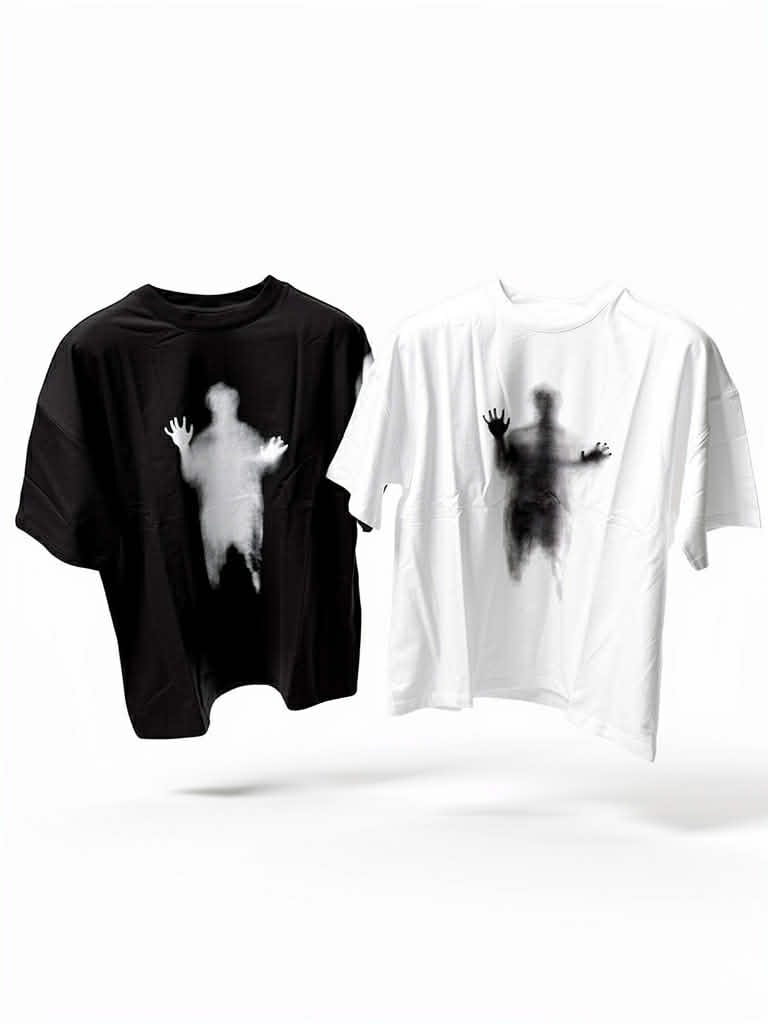 TWENTY Oversized Faded Figure T-Shirt