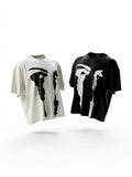 TWENTY Oversized Shadow Print T-Shirt